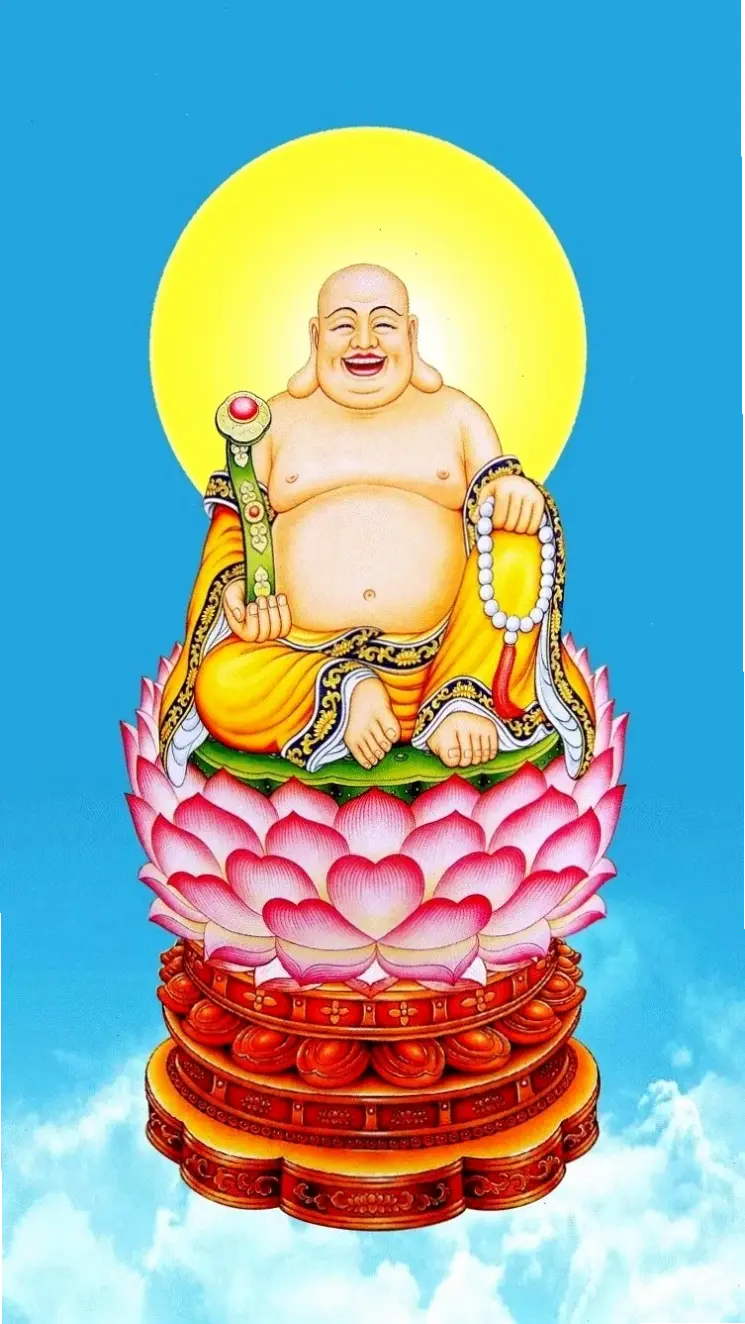 Di Lặc phong thủy ngồi, giúp cân bằng năng lượng và thu hút tài lộc vào nhà bạn.