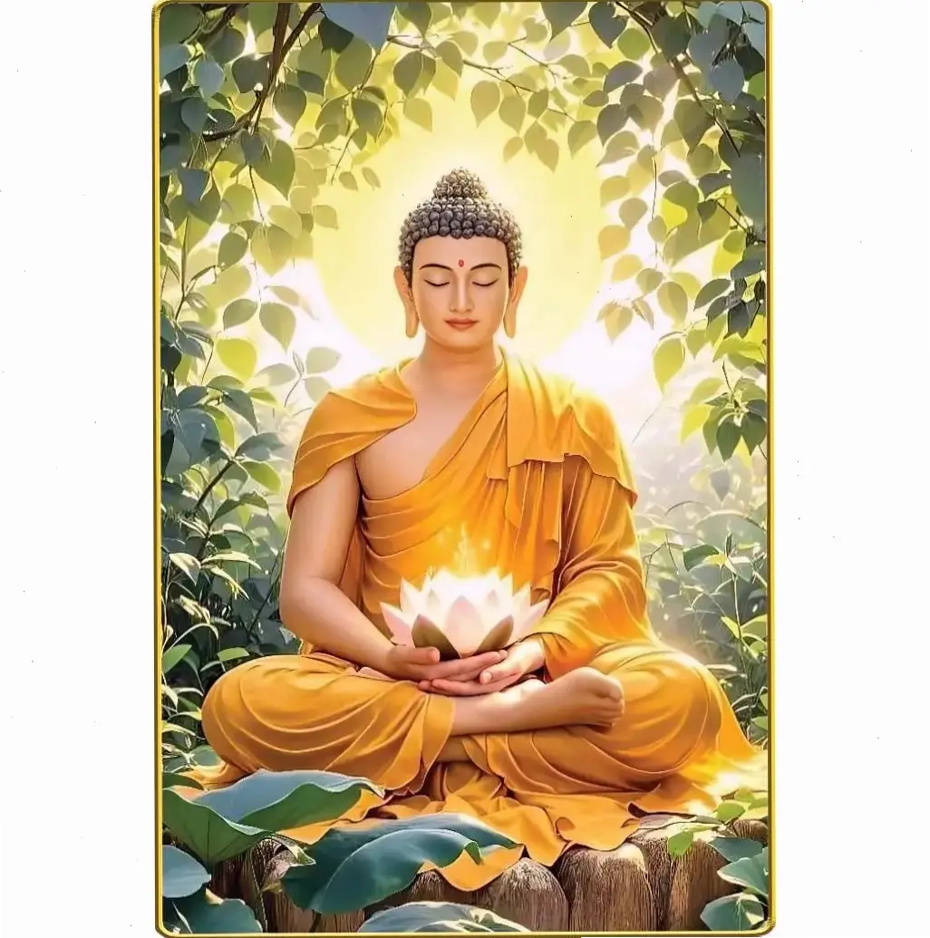 Hành trình tâm linh cùng Phật Thích Ca đứng, tìm kiếm sự giác ngộ và bình yên nội tại sâu sắc.