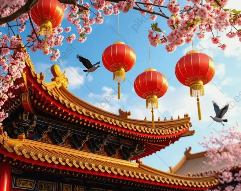 Nghệ thuật tinh tế qua đèn lồng chùa, kết hợp truyền thống và sáng tạo đầy cảm hứng.