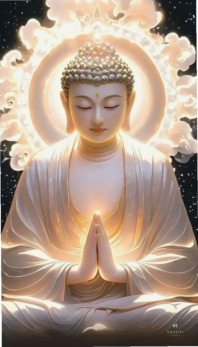 Phật sơ sinh trong không gian bình an, giúp bạn tìm thấy sự yên bình và sức mạnh nội tại.