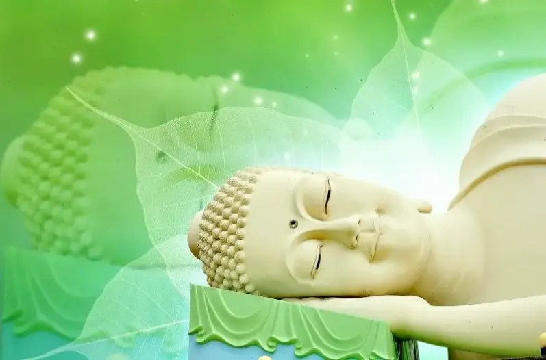 Phật Thích Ca trong trạng thái tĩnh lặng, mời gọi bạn chiêm nghiệm và khám phá sự yên bình sâu thẳm trong tâm hồn.