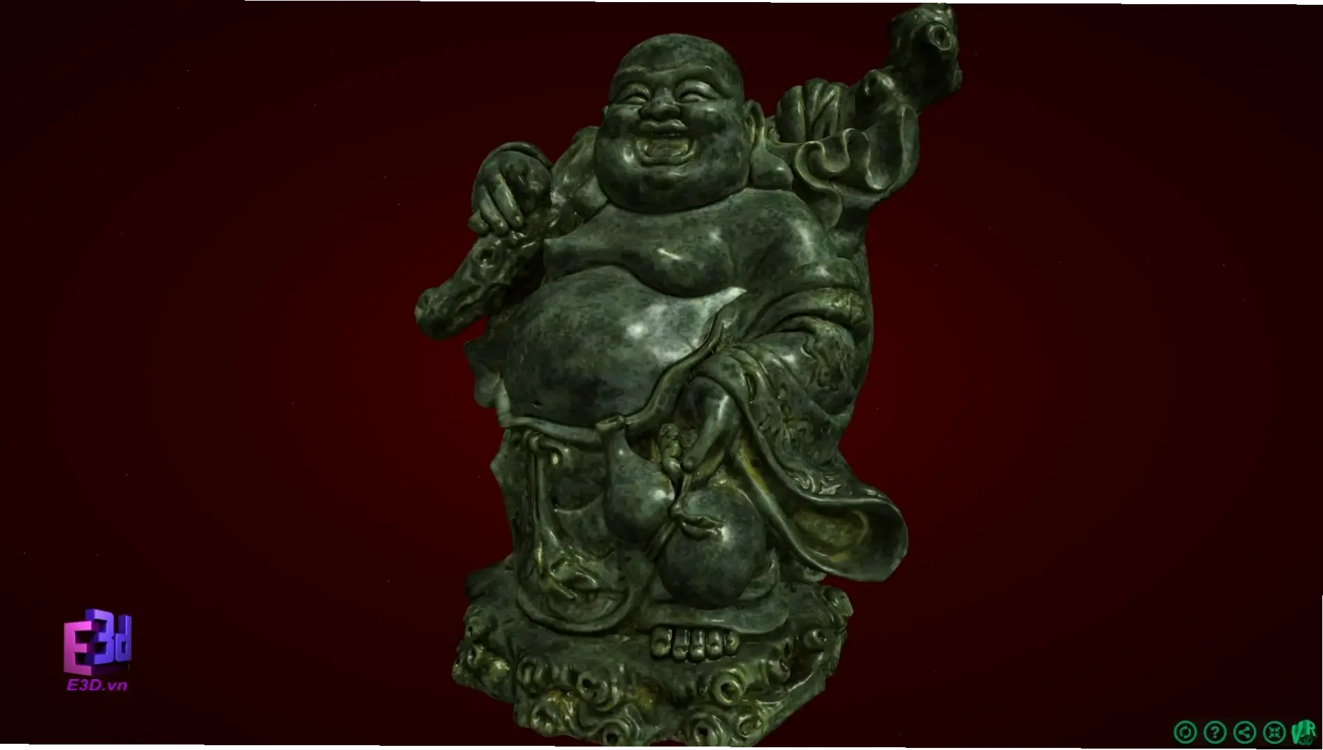 Tượng Di Lặc phong thủy đứng, thu hút tài lộc và may mắn, nâng cao dòng chảy năng lượng tích cực.