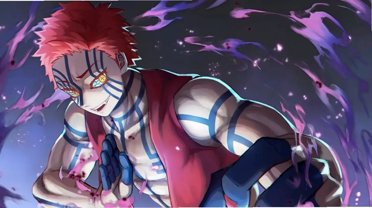 Akaza Thượng Huyền Tam: Hình ảnh demon từ Kimetsu no Yaiba, sức mạnh kinh hoàng và vẻ ngoài ngầu lẫm, khiến fan say mê!