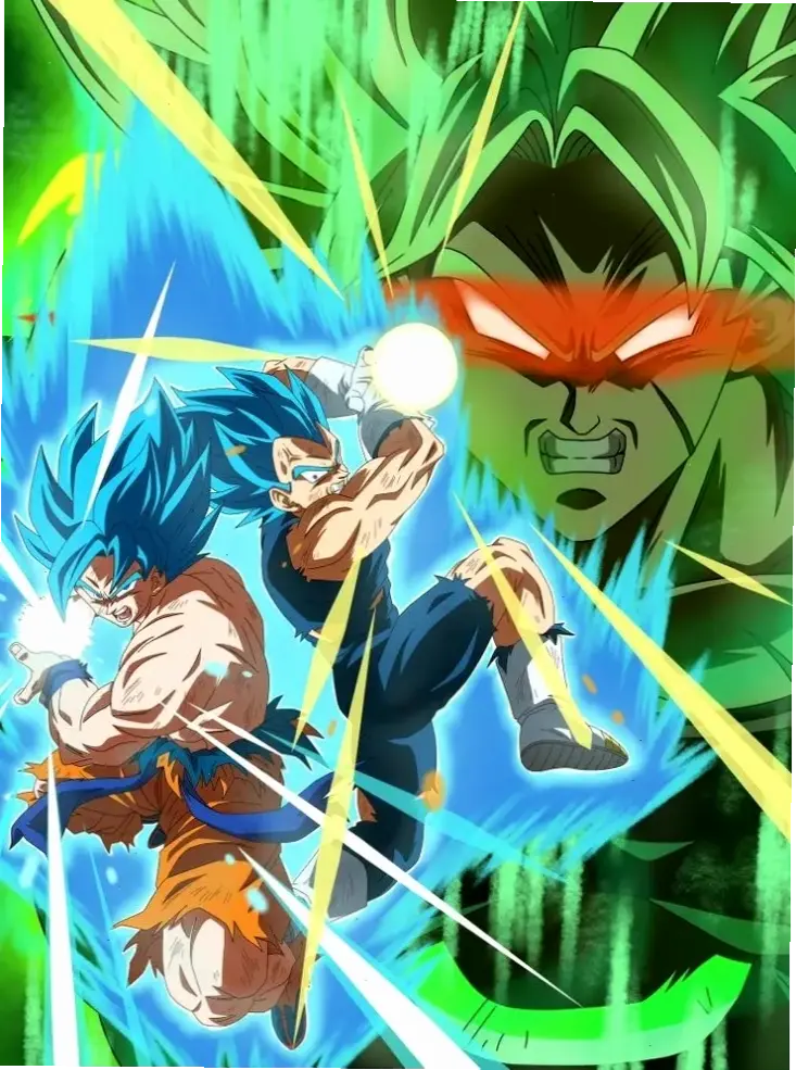 Goku and Vegeta vs Broly: Goku cùng Vegeta hợp sức chống lại Broly, trận chiến lịch sử!