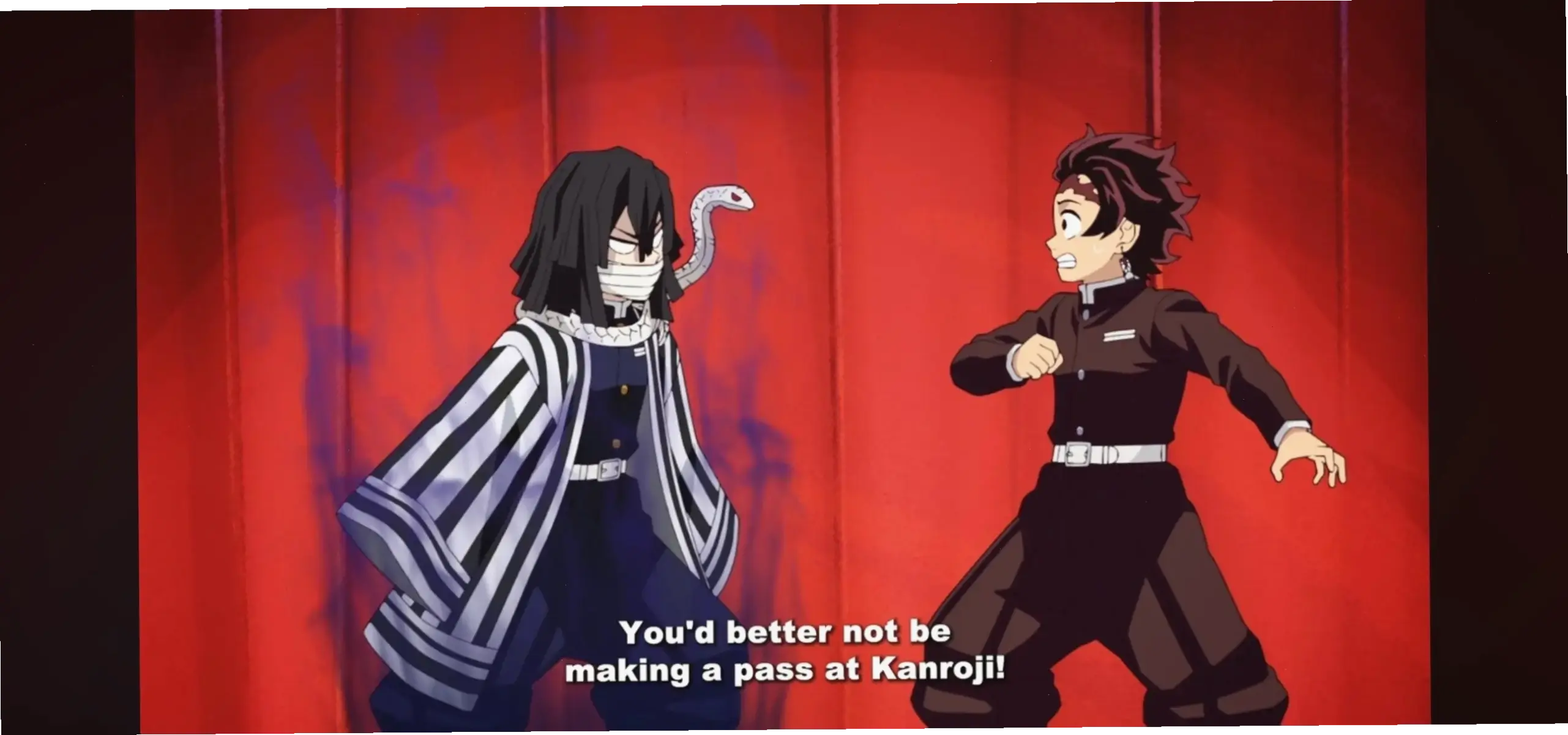 Obanai x Tanjiro: Sự kết hợp thầy trò đầy cảm hứng, hành trình chiến đấu gian nan trong Demon Slayer!