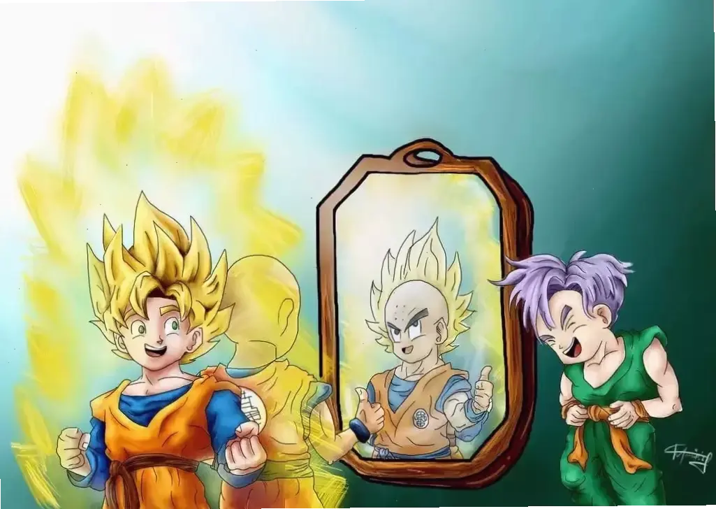 Super Saiyan Krillin: Hình ảnh tưởng tượng đầy sáng tạo, biến Krillin thành siêu chiến binh trong thế giới Dragon Ball!