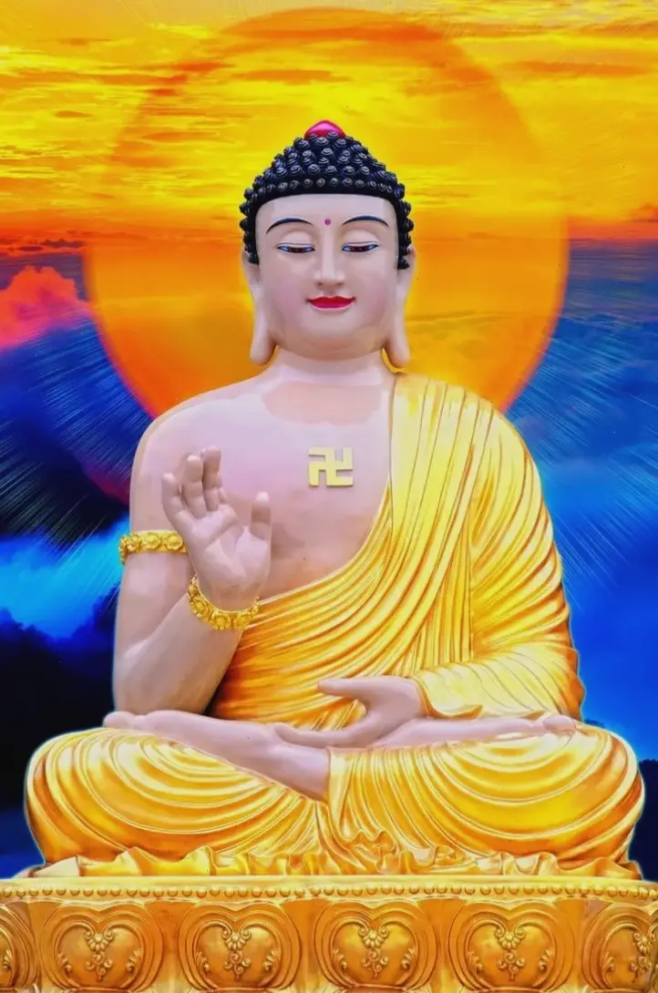 A Di Đà ánh sáng rực rỡ, tỏa hào quang linh thiêng, dẫn dắt tâm hồn bạn đến bình yên và giác ngộ chân thực.