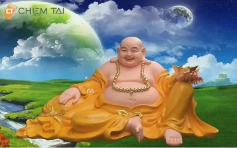 A Di Đà thiền định trên mây, hướng dẫn vào trạng thái tĩnh lặng và giác ngộ.