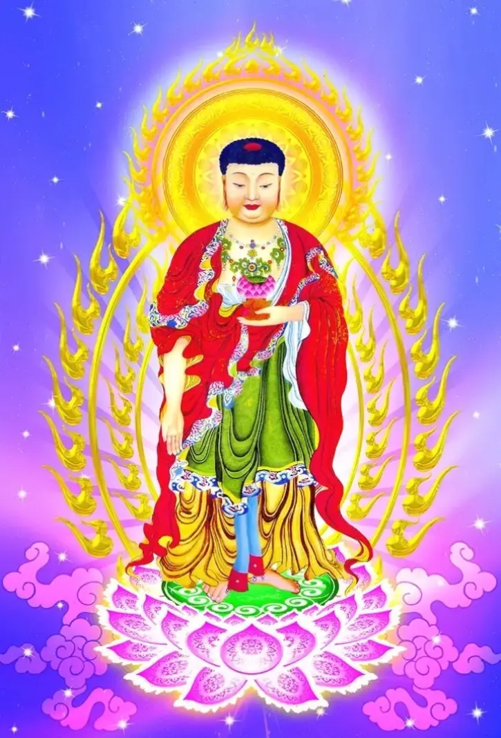 Ảnh A Di Đà đài sen bình an, giúp bạn thư giãn và nuôi dưỡng tâm hồn mỗi ngày.