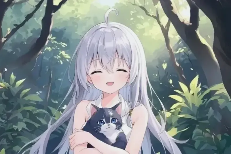 Avatar Độc Đáo: Cô Gái Anime Loli Tóc Trắng Tai Mèo!