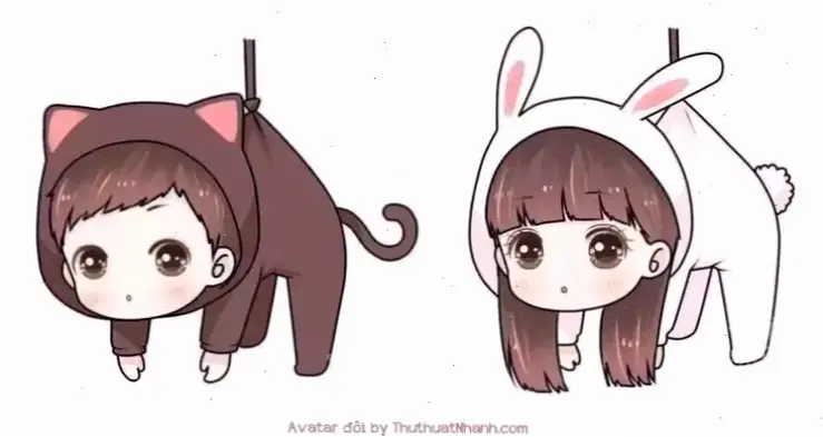 Khám Phá Avatar Đôi Tình Yêu Chibi Độc Đáo! Nhấp Ngay Để Thấy.