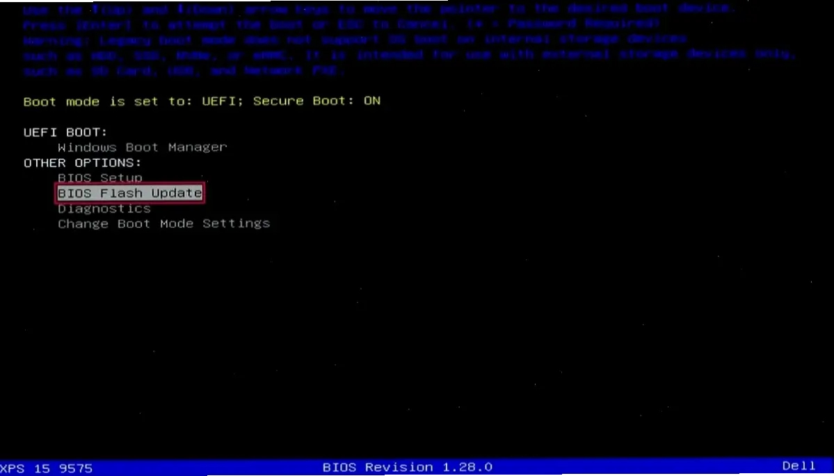 Các bước cài đặt BIOS cho laptop Dell