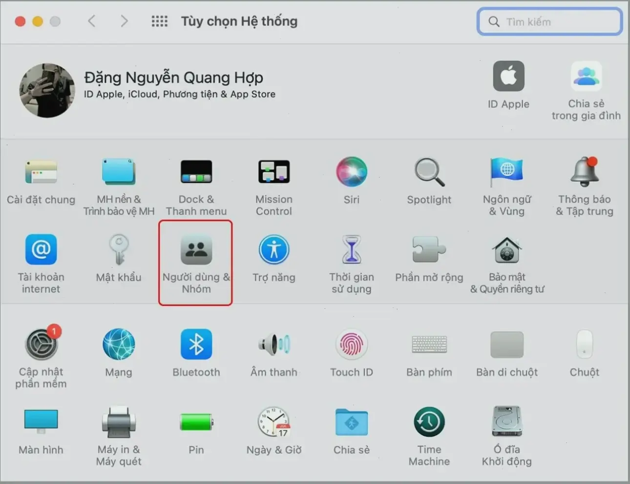 Các bước đặt mật khẩu cho Mac