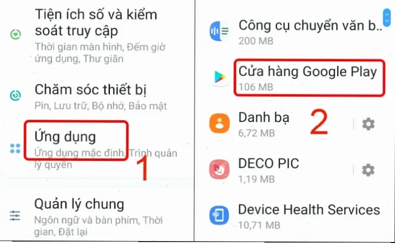 Các bước khắc phục chi tiết