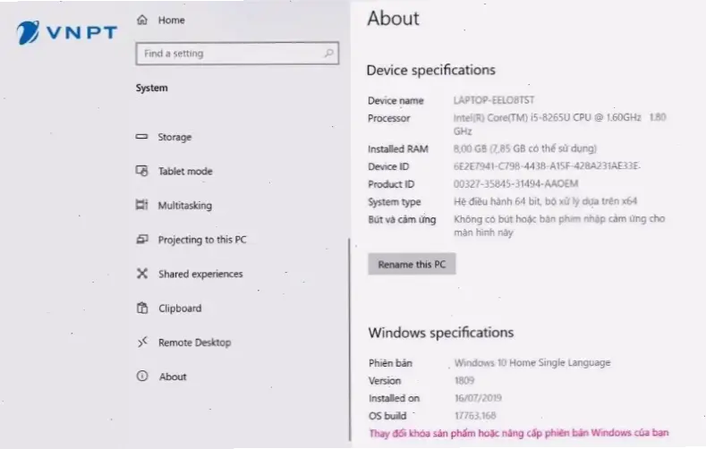 Các bước kiểm tra cơ bản