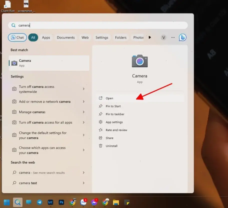 Cách bật camera trên laptop Windows 10