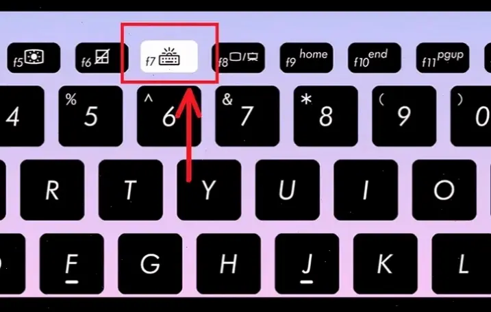 Cách bật đèn bàn phím