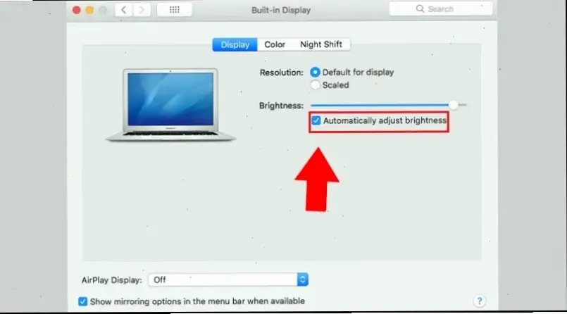 Cách chỉnh độ sáng trên macOS