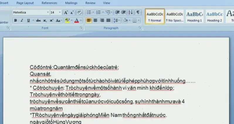 Cách khắc phục bước 2: Sử dụng công cụ sửa lỗi trong Word