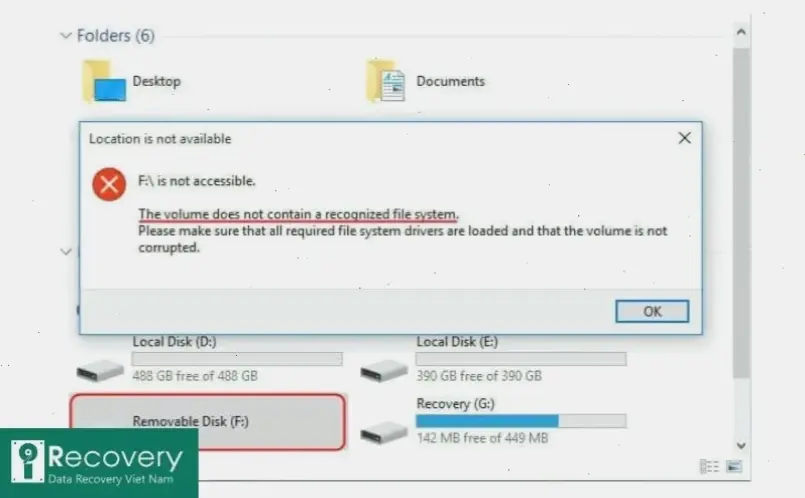 Cách nhận biết ổ cứng bị raw