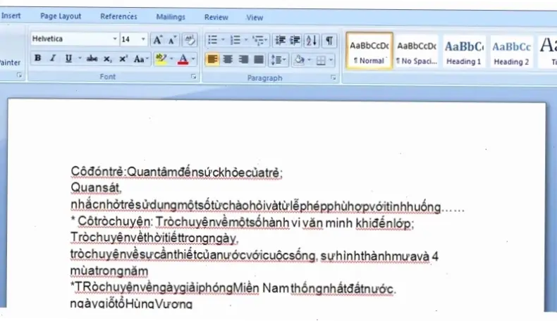 Cách sửa lỗi dính chữ