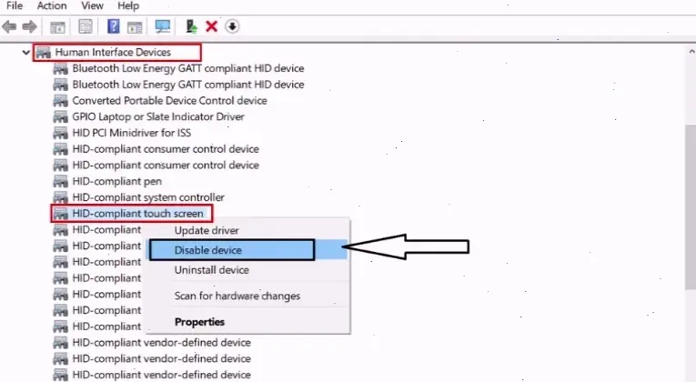 Cách tắt cảm ứng