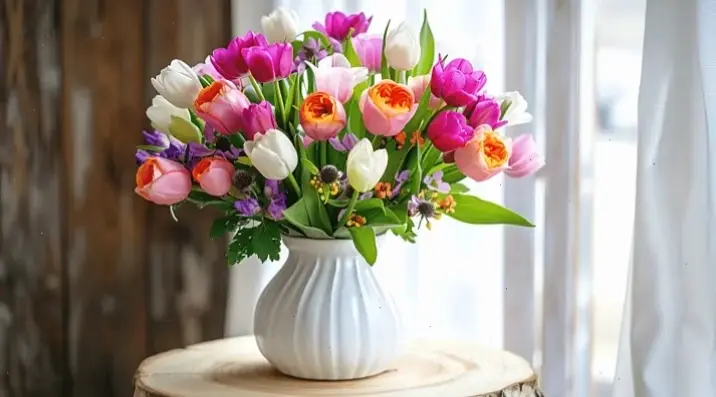 Cận cảnh hoa cát tường, chiêm ngưỡng từng chi tiết tinh tế và màu sắc sống động.