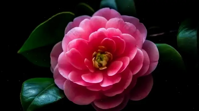 Chiêm ngưỡng hoa trà qua ảnh cận cảnh 4K, chi tiết sắc nét và sống động, như đang chạm vào thiên nhiên.