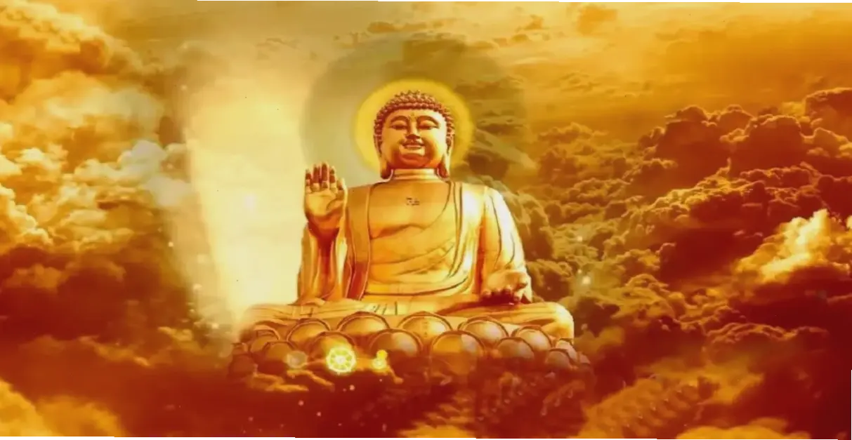 Chiêm ngưỡng tượng A Di Đà tiếp dẫn trang nghiêm, biểu tượng từ bi cứu rỗi, khơi dậy niềm tin vững bền.