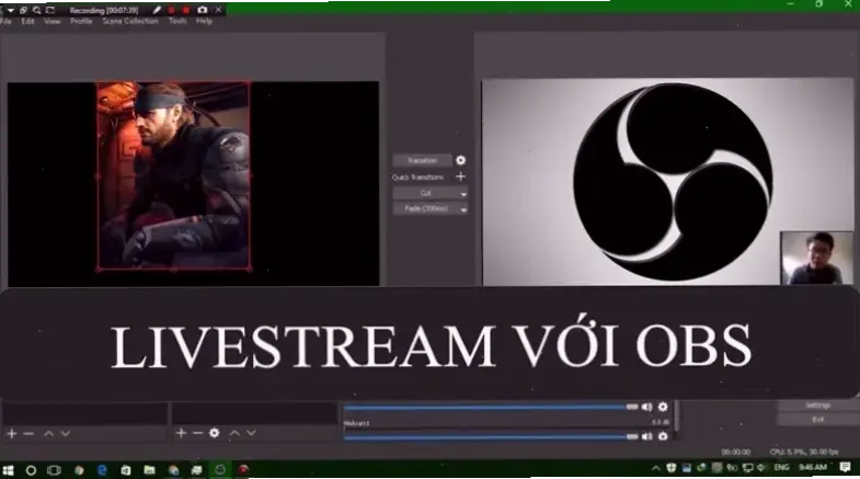 Chọn phần mềm live stream