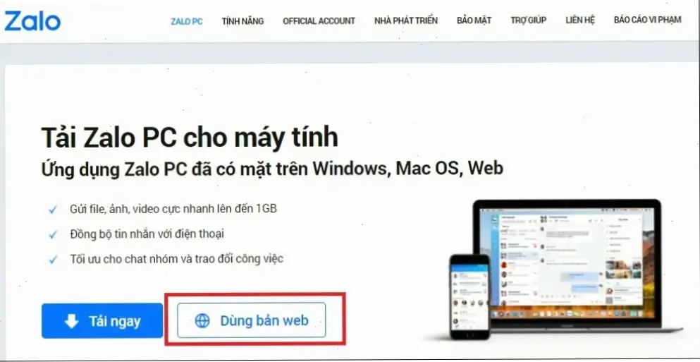 Chuẩn bị trước khi tải