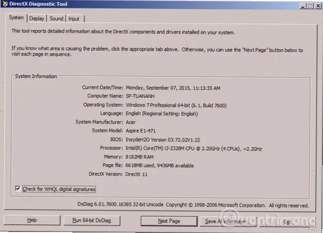 Đọc chi tiết thông số kỹ thuật