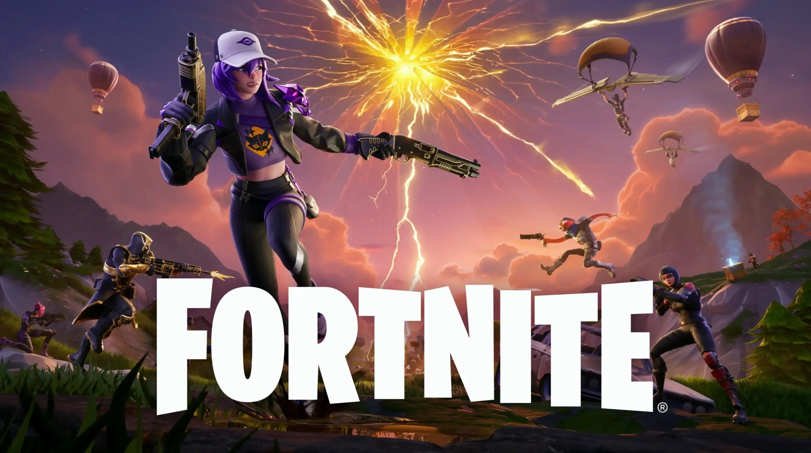 Fortnite phiên bản tối giản với hình nền tinh tế, đơn giản nhưng vẫn giữ được sức hút và sự hấp dẫn!