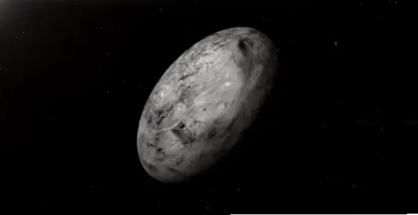 Haumea, hành tinh lùn hình trứng, nằm ở vành đai Kuiper với đặc trưng độc đáo.