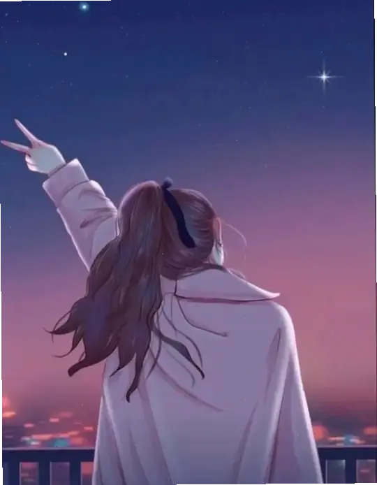 Behold the enchanting anime girl with her back turned, a unique masterpiece.