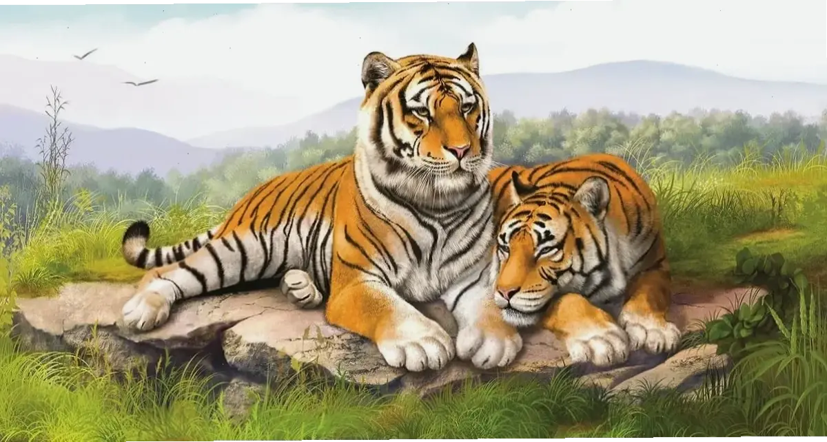 Con hổ oai vệ giữa rừng xanh, biểu tượng sức mạnh và vẻ đẹp hoang dã. Khám phá hình ảnh này để cảm nhận sự hùng vĩ của thiên nhiên!