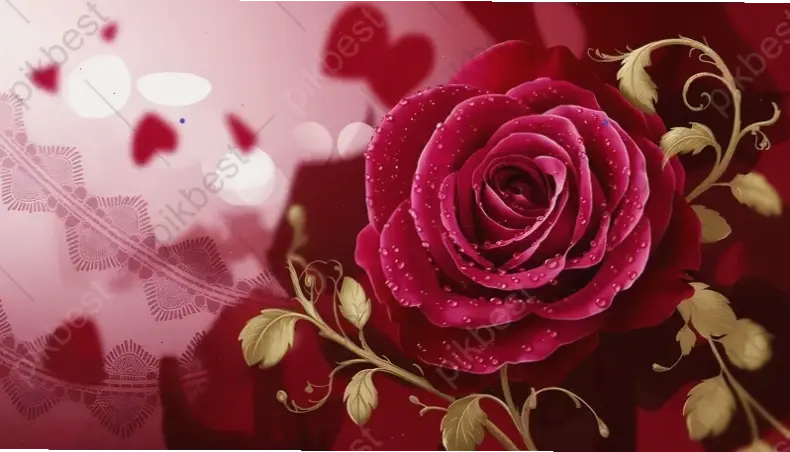 Hình ảnh hoa hồng Valentine chất lượng 4K, mang đến vẻ đẹp sống động và chân thực đầy cảm hứng.