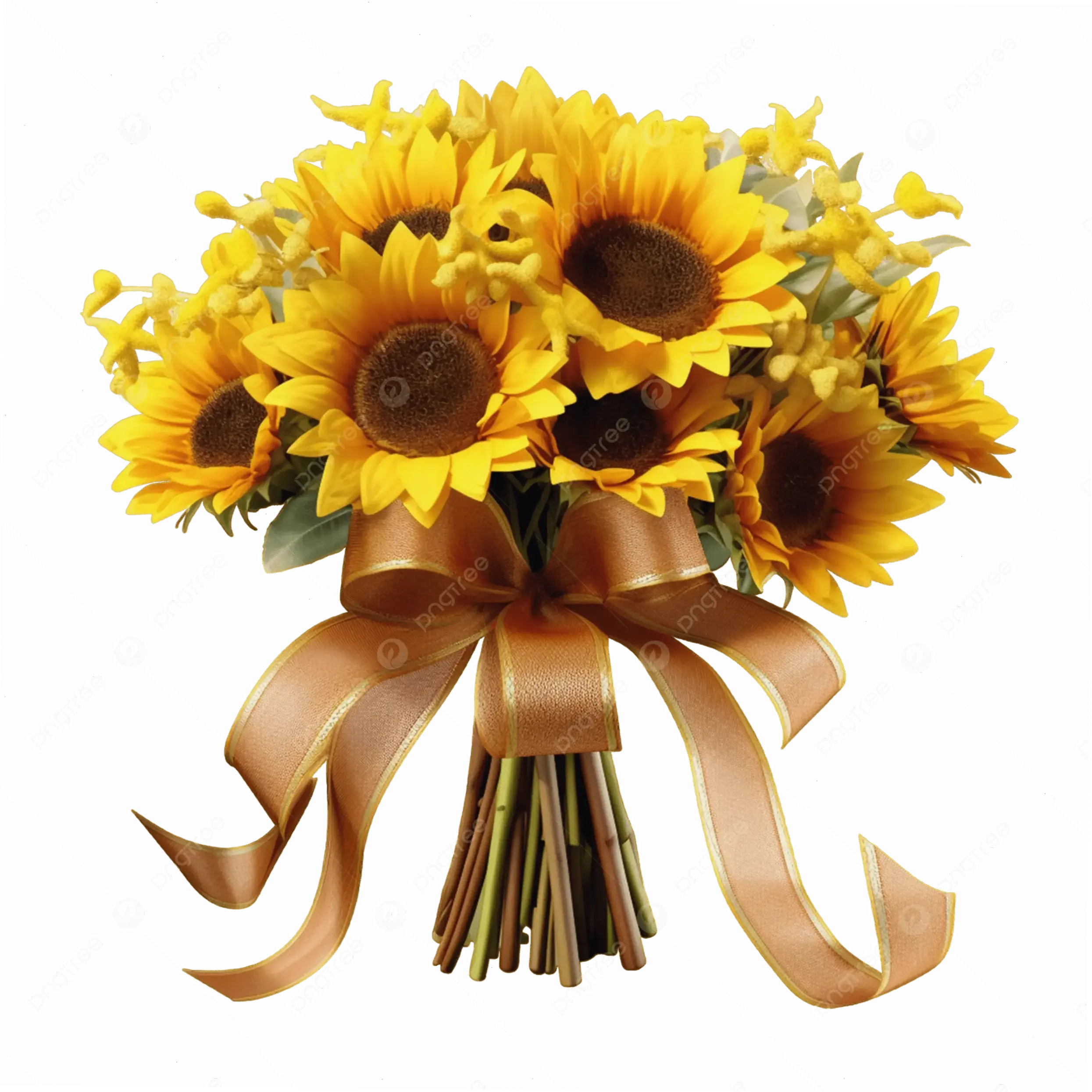 Hình ảnh hoa hướng dương rực rỡ tô điểm lễ cưới, lan tỏa năng lượng tích cực và niềm vui bất tận.