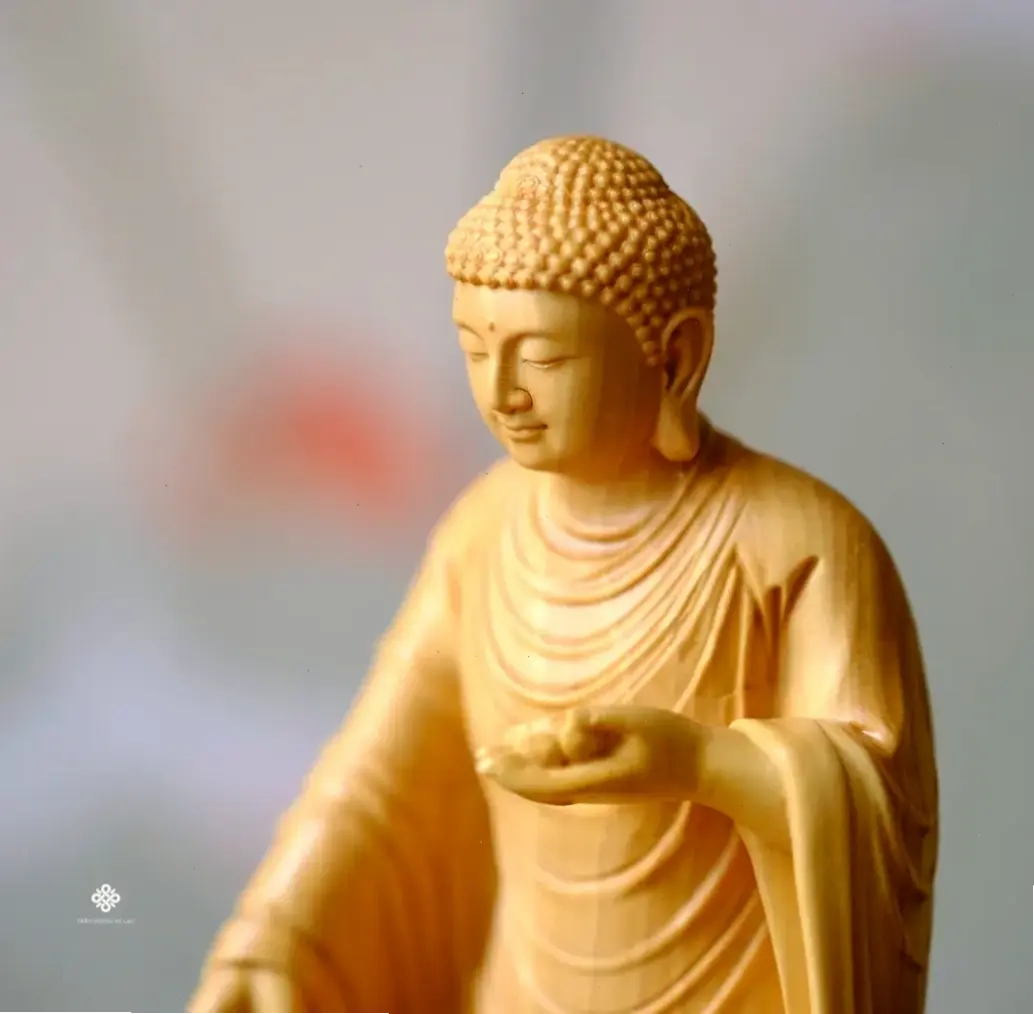 Hình ảnh Tượng Phật bạc cổ lưu giữ vẻ đẹp truyền thống, truyền cảm hứng tâm linh sâu lắng.