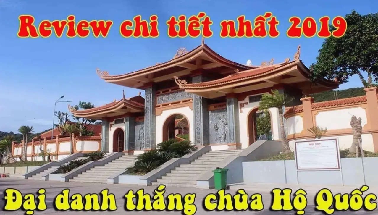 Hình ảnh tuyệt đẹp của chùa Hộ Quốc, biểu tượng tâm linh tại Phú Quốc.