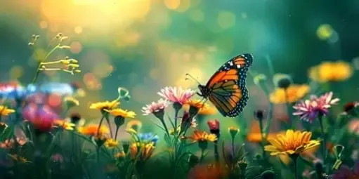 Hình hoa bướm tươi sáng lan tỏa năng lượng tích cực, mang đến màu sắc sống động và cảm hứng mới mẻ.