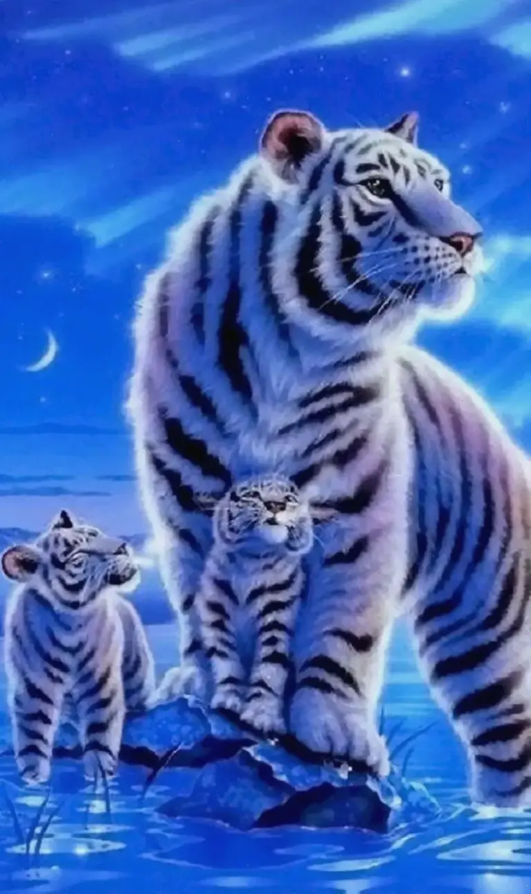 Transform your screen with this fierce anime tiger wallpaper, blending power and mystery for an unforgettable vibe!