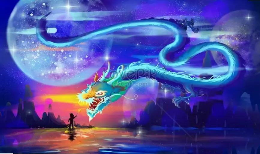 Hình nền con rồng 3D chân thực, làm thiết bị của bạn trở nên đặc biệt và hấp dẫn.