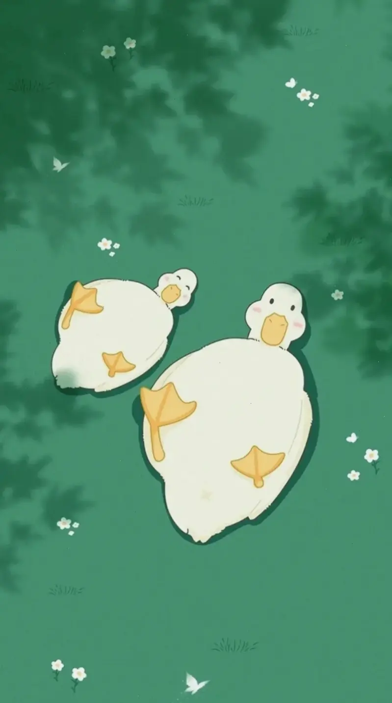 Hình nền điện thoại vịt cute siêu dễ thương, biến màn hình bạn thành khu vườn vui nhộn đầy năng lượng tích cực!