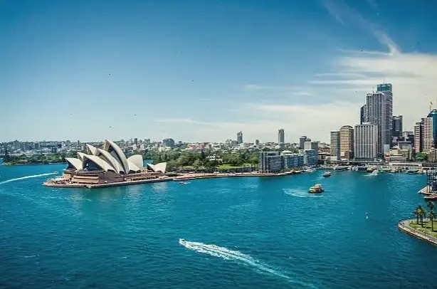 Hình nền đô thị Sydney sôi động, sự hòa quyện hoàn hảo giữa hiện đại và vẻ đẹp thiên nhiên.