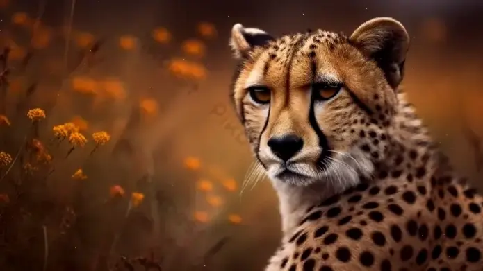 Hình nền động vật hoang dã đa dạng, với báo làm trung tâm, mang sự sống động và tươi mới đến thiết bị của bạn.