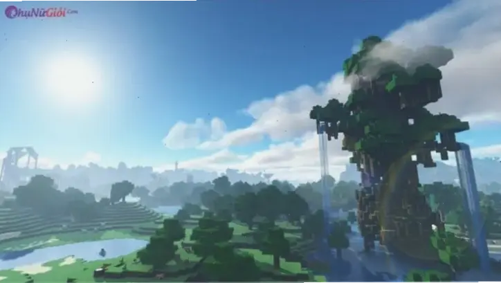 Hình nền làng Minecraft yên bình, nơi bạn xây dựng và khám phá vô tận niềm vui.