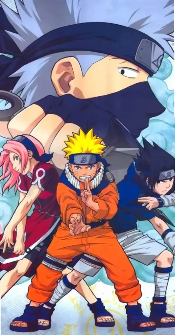 Hình nền Naruto nghệ thuật sáng tạo, kết hợp yếu tố độc đáo và phong cách nghệ sĩ để làm nổi bật thế giới ninja.