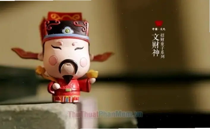 Hình nền ông thần tài cổ điển, tượng trưng cho giàu có và thành công bền vững!