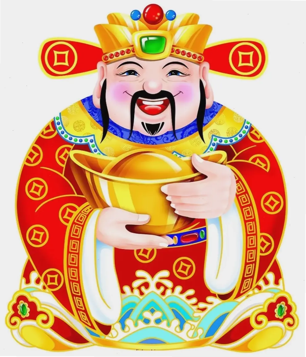 Hình nền thần tài cho máy tính, giúp làm việc hiệu quả với năng lượng tích cực!